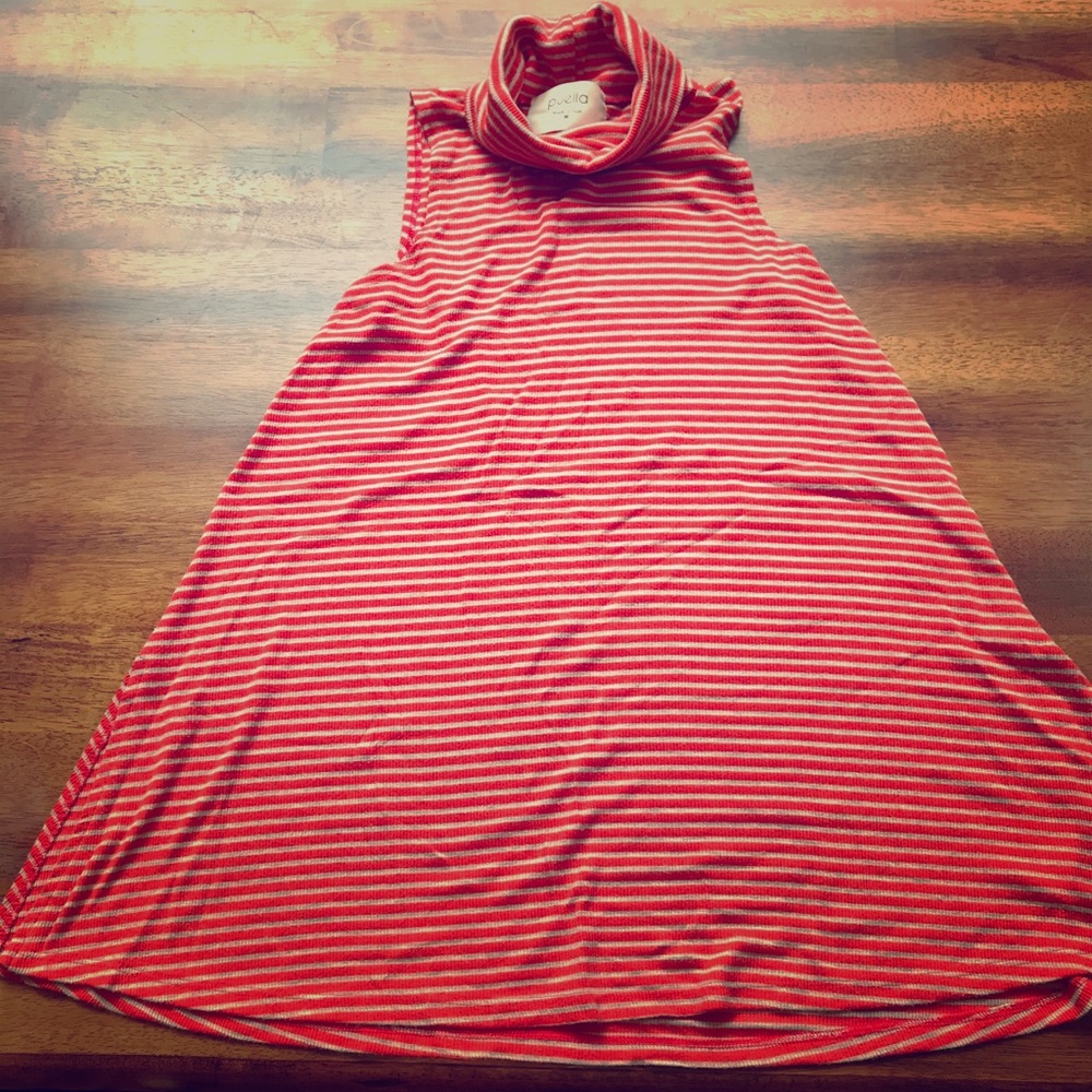 Anthro Puella Sleeveless Orange Tunic
